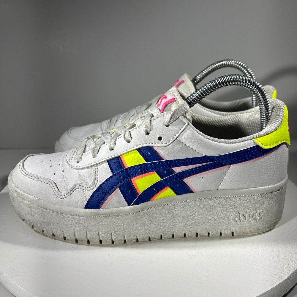 Asics Japan S Womens Size 8 Platform Shoes Leather Sneakers White Casual Fashion